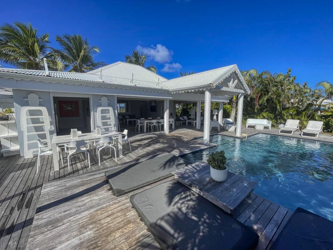 40.Location villa piscine Saint François Guadeloupe_Ensemble vue mer
